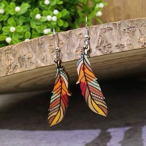 boho style earrings.